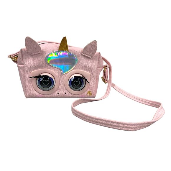Purse Pets Interactive Handbag Unicorn Moving Eyes Sounds Works Pink Festival - Picture 2 of 10